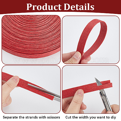 10м плоские бумажные шнуры&nbsp;OCOR-WH20001-92D-1