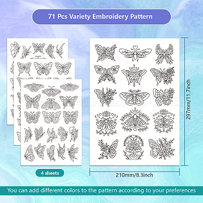 Wholesale Non-woven Fabrics Water Soluble Embroidery Pattern Fabric 