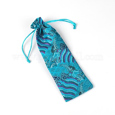 Сумка для хранения ювелирных изделий из парчи ABAG-WH0005-53-1