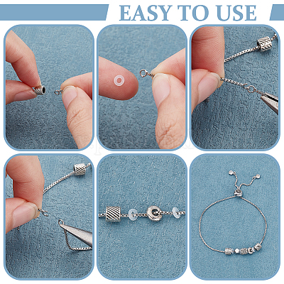 500 шт. силиконовые бусины-разделители&nbsp;SIL-UN0001-02A-1