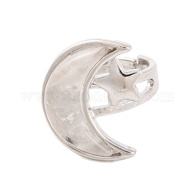 Регулируемые кольца из смешанного камня с луной и звездой G-B085-18P-1