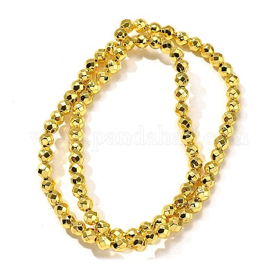 Гальванические нити из синтетических немагнитных гематитовых бусин G-L613-C01-02-1