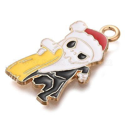 Noël alliage thème pendentifs émail&nbsp;ENAM-Q508-02A-1