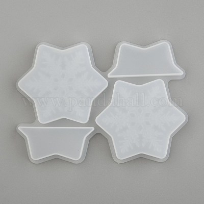 Wholesale Christmas Snowflake Straw Topper Silicone Molds Decoration 