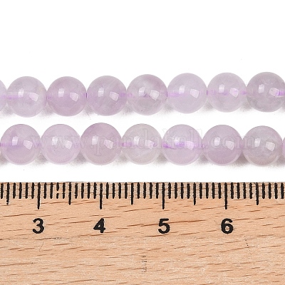 Нити бусин из натурального лавандового аметиста&nbsp;G-Z136-A01-6mm-1