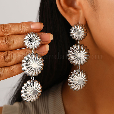 Сплав болтающиеся серьги стержня&nbsp;WGD5E9B-04-1