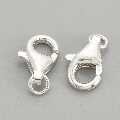 925 Sterling Silver 7mm Spring Ring Clasp, 10 Pcs