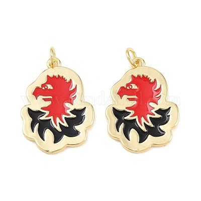 Латунь эмаль подвески&nbsp;KK-B167-10G-1