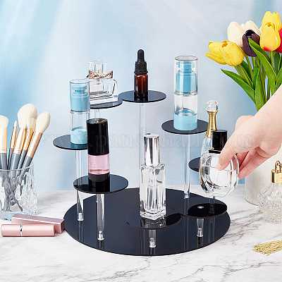 8-уровневый плоский круглый органайзер для минифигурок из акрила&nbsp;ODIS-WH0058-02-1