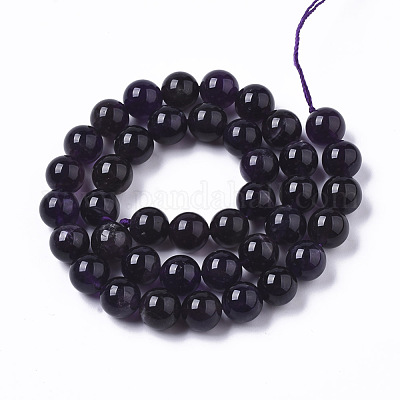 Chapelets de perles en améthyste naturelle&nbsp;G-R465-09-1