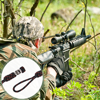 4 Stück Totenkopf Perlen Messing - EDC Charm Perlen Für Schlüsselanhänger & Armbänder