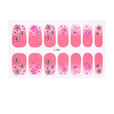 Glitter Letter L nail stickers