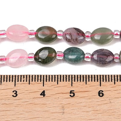 Нити из натуральной африканской бирюзы (яшмы)&nbsp;G-Z135-A08-1