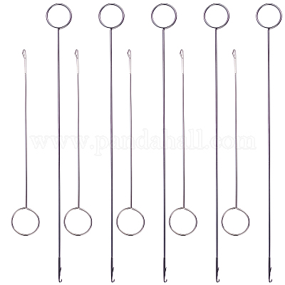 Sewing Loop Turner Hook Long Loop Turner Tool With Latch For Fabric Belts  Strips Diy Knitting Accessories(10pcs)