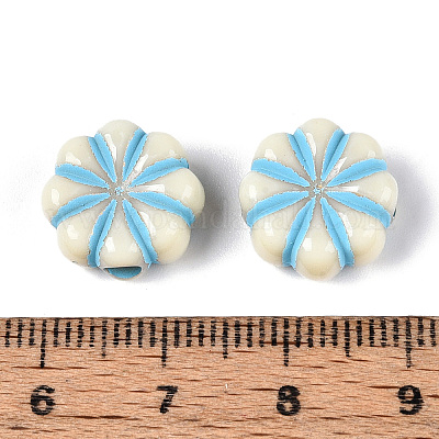 Окрашенные непрозрачные акриловые бусины&nbsp;OACR-T029-02M-1