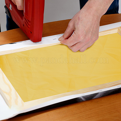 Polyester-Siebdruckstoff&nbsp;DIY-WH0495-01-1