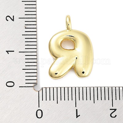 Подвески из латуни с покрытием стойки с буквами-шариками KK-C050-01G-R-1