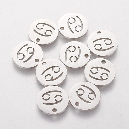 304 Stainless Steel Charms STAS-Q201-T095-4-1