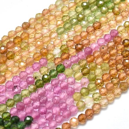 Chapelets de perles en tourmaline naturelle G-I289-03-1
