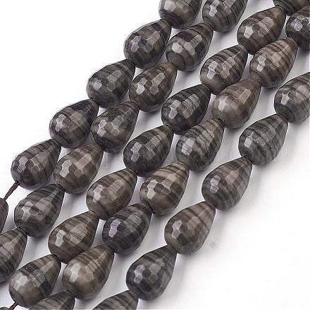 Brins de perles d'amazonite gris naturels G-G945-04-1