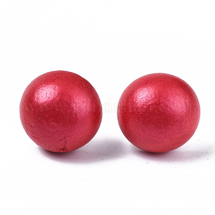 Pearlized Half Round Schima Wood Earrings for Girl Women EJEW-N048-001-11-1
