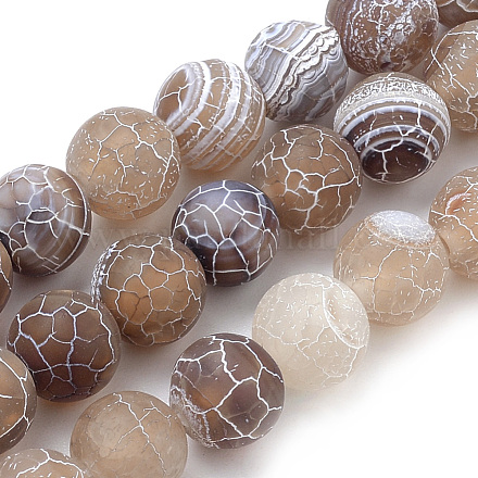 Natural Weathered Agate Beads Strands G-S259-05G-10mm-1