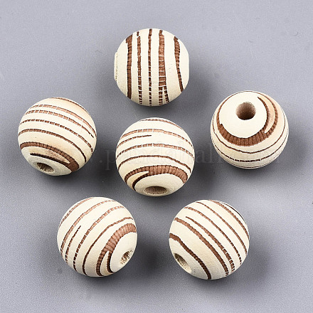 Perle di legno naturale verniciate WOOD-T021-54B-12-1