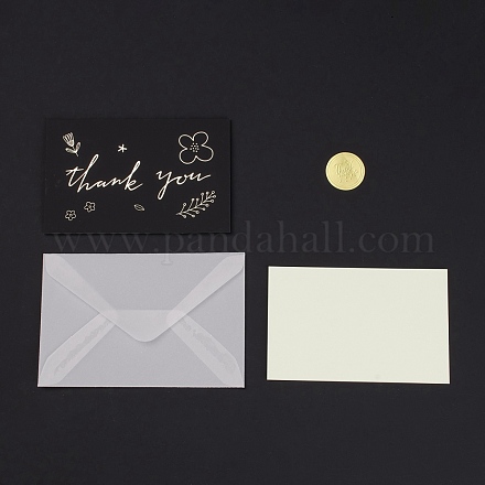 Biglietti di auguri di ringraziamento in carta con buste e cartoncino DIY-F069-01I-1
