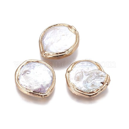 Perlas de perlas naturales keshi PEAR-F010-05G-1