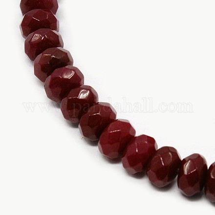Dyed Natural White Jade Bead Strands G-N0030-8x5mm-13-1