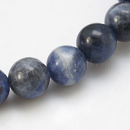 Natural Sodalite Beads Strands G-E110-12mm-3-1