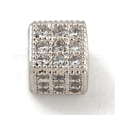 Латунные микропаве из прозрачного кубического циркония KK-G493-37C-P01-1