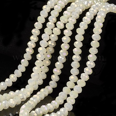 Chapelets de perles en verre électroplaqué EGLA-A034-J6mm-T07-1