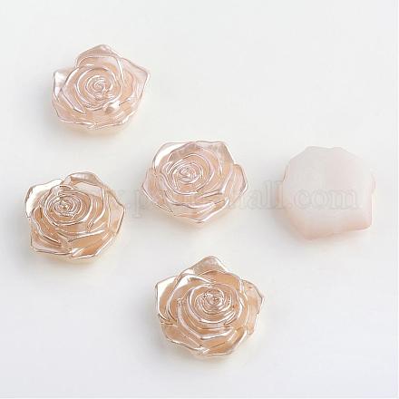 ABS Plastic Imitation Pearl Cabochons OACR-S004-Z49-1