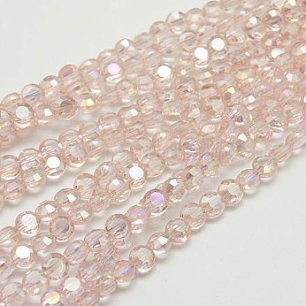 Chapelets de perles en verre électroplaqué EGLA-D019-32-1