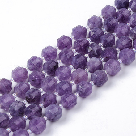 Natural Amethyst Beads Strands G-R482-06A-10mm-1
