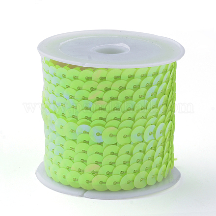 Perle di paillette in plastica ecologica PVC-Q092-6mm-P85-1