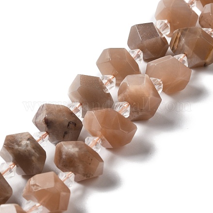Natürliche sunstone Perlen Stränge G-B027-A03-1