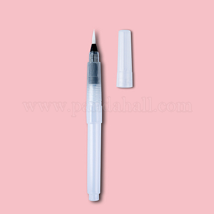 水着色筆ペン  絵筆  水溶性色鉛筆用  ホワイト  12x1.3cm  小筆先：12x1.5mm DRAW-PW0001-136A-1