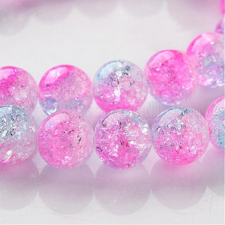 Crackle Glass Round Bead Strands CCG-M001-02-10mm-1
