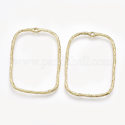Brass Open Back Bezel Pendants KK-S348-130-1