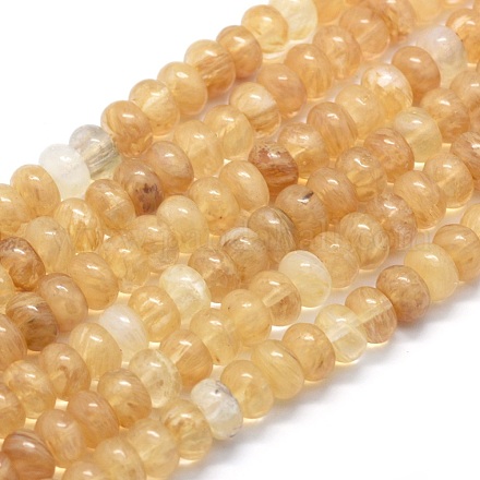 Chapelets de perles de pierre de pastèque en verre G-E507-10A-8mm-1
