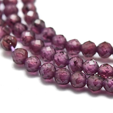 Natürlicher Granat Perlen Stränge G-O186-D01-1