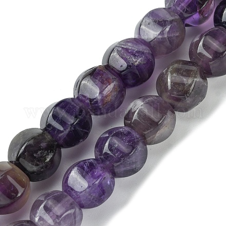 Natürlichen Amethyst Perlen Stränge&nbsp;G-H023-A08-01-1