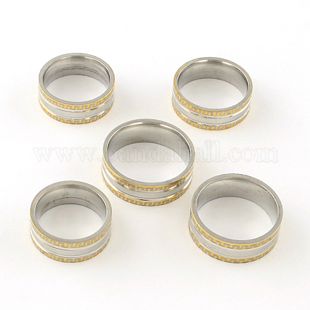 201 Stainless Steel Wide Band Rings RJEW-R123-43-1