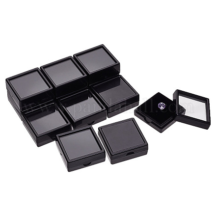Квадратные пластиковые коробки с бриллиантами CON-WH0092-61B-01-1