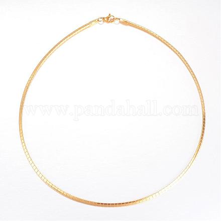 304 Stainless Steel Necklaces NJEW-D274-01G-1