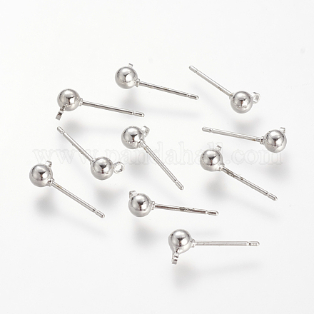 Accessoires de clous d'oreilles en laiton KK-T014-66P-1