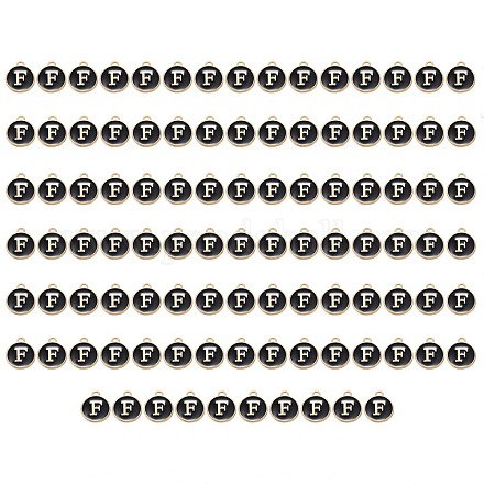 Charms aus vergoldeter Emaille-Legierung ENAM-SZ0001-26B-F-1