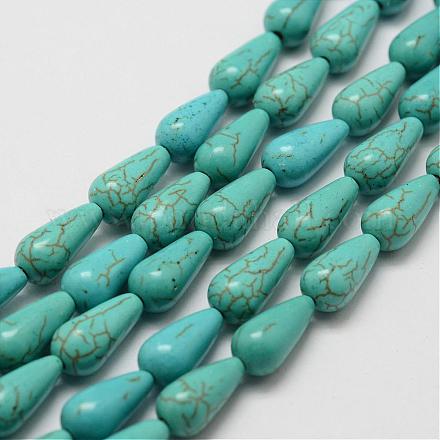 Synthetic Howlite Bead Strand G-P228-11-7x13mm-1